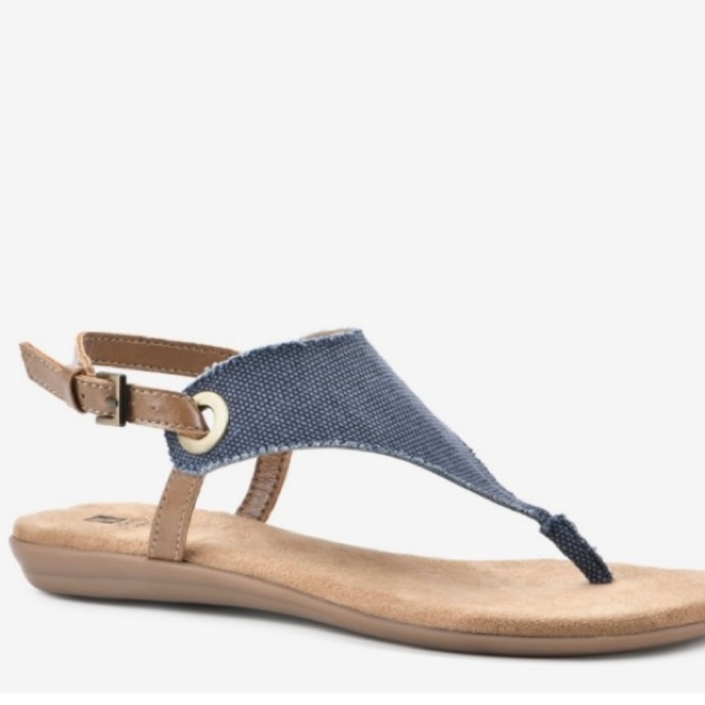 White Mountain Denim Sandals - Size 8 - New